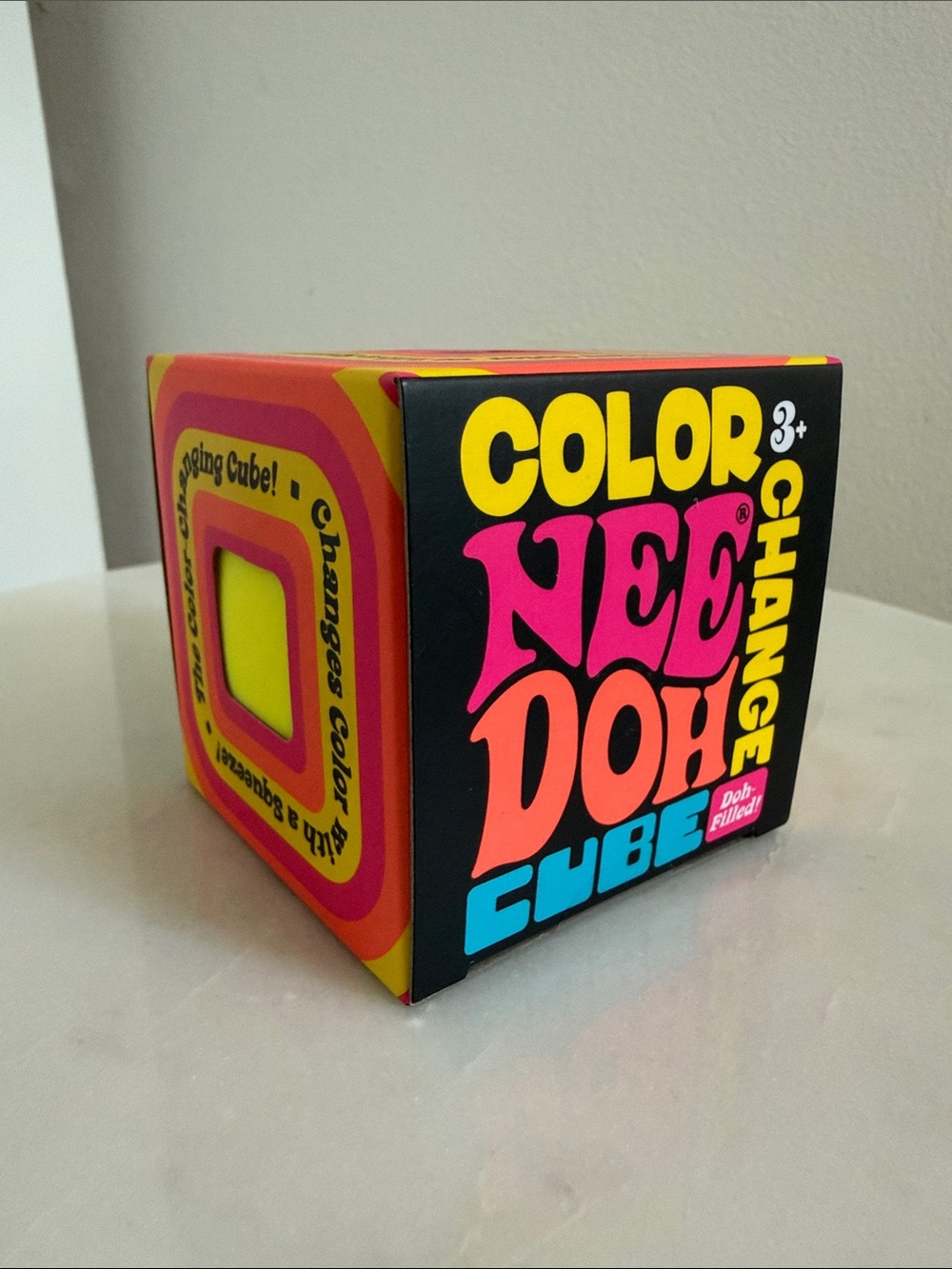 Needoh Color Change Cube - Yellow